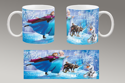 Чашка белая керамическая "Холодное Сердце" Frozen 30 Aurora