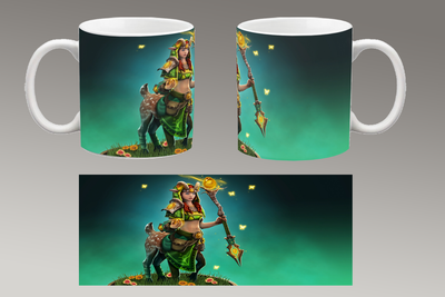 Чашка біла керамічна "DOTA 2" Дота 2 Aurora 35