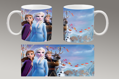 Чашка белая керамическая "Холодное Сердце" Frozen 13 Aurora