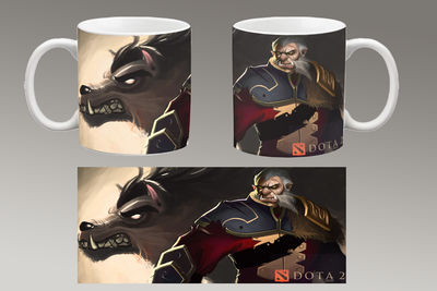 Чашка белая керамическая "DOTA 2" Дота 2 Aurora 98
