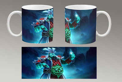 Чашка белая керамическая "DOTA 2" Дота 2 Aurora 16