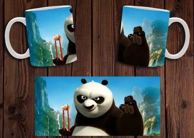 Кубок білий керамічний "Кунг-фу Панда" Kung Fu Panda 23 Aurora