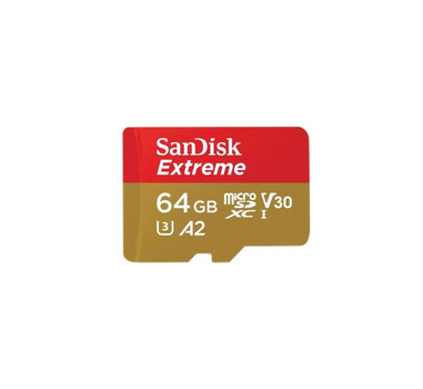 Карта памяти microSDXC SanDisk Extreme For Drones 64Gb c10 V30 (R190MB/s,W90MB/s) SDSQXAH-064G-GN6AA