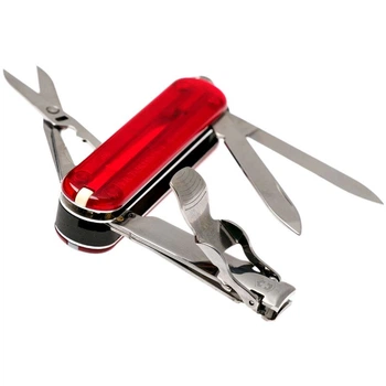 Складаний швейцарський ніж Victorinox Vx06463.T Nailclip 580 8 функцій 65 мм червоний