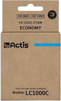 Tusz Actis do Brother LC1000C/LC970C Standard 36 ml Cyan (KB-1000C)