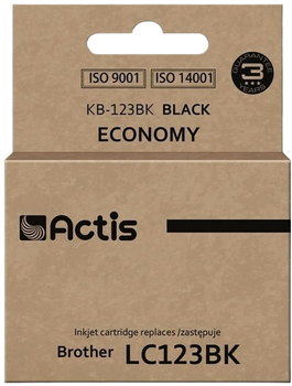 Картридж Actis для Brother LC123BK/LC121BK Standard 15 мл Black (KB-123Bk)