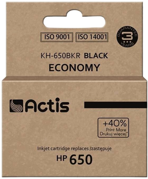 Картридж Actis для HP 650 CZ101AE Standard 15 мл Black (KH-650BKR)