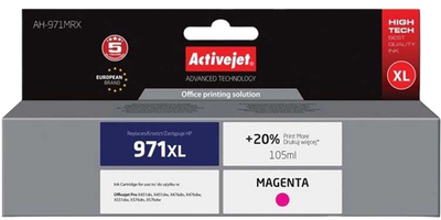 Tusz Activejet do AH-971MRX HP 971XL CN627AE Premium 100 ml Magenta (AH-971MRX)