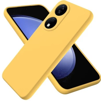 Силіконовий (TPU) чохол Deexe Silicone Case для Honor X7b - Yellow