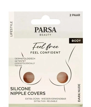 Nakładki na piersi Parsa Silicone Nipple Covers One Size Ciemno beżowe (4001065865258)