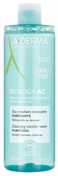 Woda micelarna A-Derma Biology Ac oczyszczająca organiczna 400 ml (3282770153033)