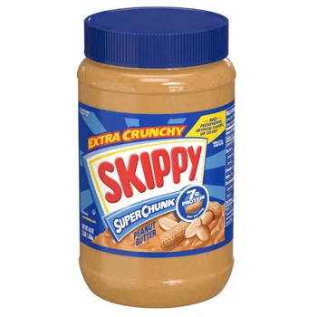 Арахисовая паста масло Skippy Super Chunk 1.36 кг с кусочками арахиса Скиппи