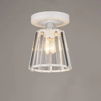 Люстра потолочная Light House SR-19330/1H WT D120*H165 белая, плафон прозрачный