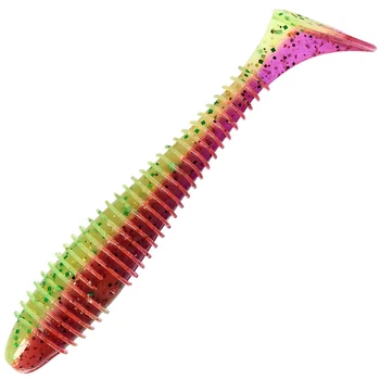 Силиконовая приманка Keitech Swing Impact Fat 5.8" EA#18 mystic lime chart (4 шт/уп),1551.13.74