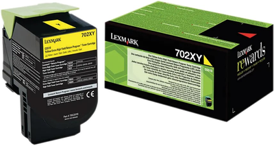 Toner Lexmark 702 HY Yellow (70C2HY0)