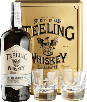 Віскі Teeling Small Batch 0.7 л 46% + 2 келихи в металевій коробці (5391523276719)