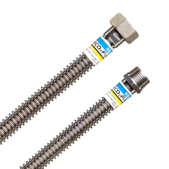 Шланг для води з нержавіючої сталі Eco-Flex Супер 1/2" ВЗ 20 см