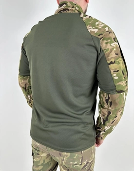 UBACS Cool-pass довгий рукав Мультикам, Бойова сорочка для військових,Армійська кофта убакс ЗСУ мультикам