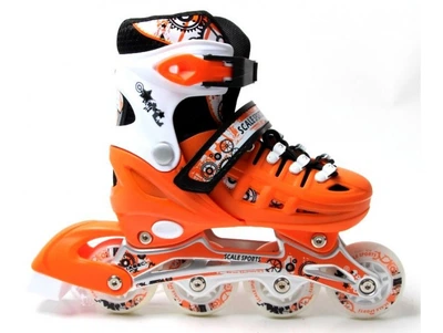 Детские раздвижные ролики Scale Sport G-750 размер 29-33 стелька 18-20,5 см Orange