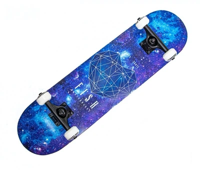 Детский деревянный скейтборд Fish Skateboard с принтом Heart of The Galaxy&nbsp;до 90 килограмм