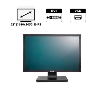 Монитор Dell 2209WA / 22" (1680x1050) E-IPS / 1x DVI-D, 1x VGA, 1x USB Hub б/у