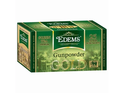 Чай пакетований зелений Еdems 25 пакетиків Ганпаудер GOLD