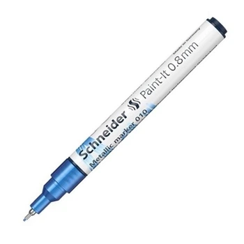 Маркер акриловый Schneider Paint-it 010 Metallic marker, 0,8 мм, синий (ML01001025)