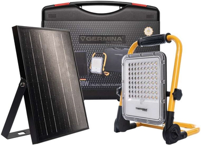Naświetlacz akumulatorowy z panelem solarnym Germina Herkules 30 W 1000 lm (GW-0075)