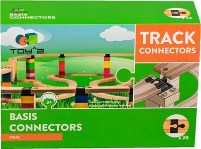 Bazowe łączniki i skrzyżowania Toy2 Track Connectors 20 szt (5745000329458)