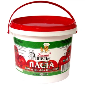 Томатна паста "Традиційна" 25% Кухар Рішельє 960 г