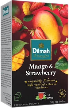 Чай черный пакетированный Dilmah Манго и клубника 1.5 г х 20 шт (9312631142167)