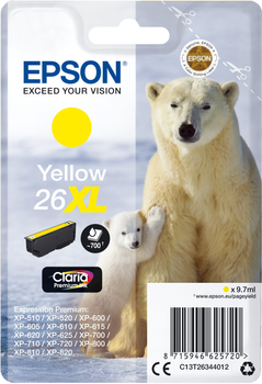 Картридж Epson 26XL Yellow (C13T26344012)