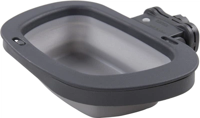 Миска складана Dexas Collapsible Kennel Bowl з кріпленням на клітину велика 600 мл Світло-сіра (PW275432429)