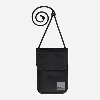 Гаманець чоловічий тканинний Jack Wolfskin Organizer 8006752-6000 Чорний (4064993997620)