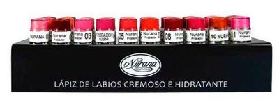 Zestaw szminek Nurana Classic Lipstick 72 szt 3.5 g (8422246100320)