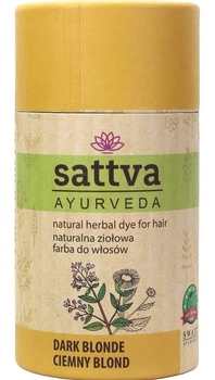Farba do włosów Sattva Natural Herbal Dye for Hair naturalna ziołowa Dark Blonde 150 g (5903794180888)