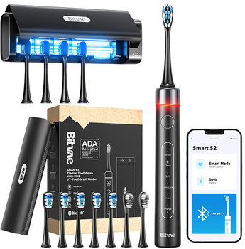 Електрична зубна щітка Bitvae S2 Smart black + HD2