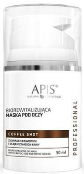 Маска для кожи вокруг глаз Apis Coffee Shot Увлажняющая Биоревитализирующая 50 мл (5901810008628)