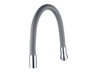 Гусак AQUATICA излив 3/4 для кухні силіконовий сірий (9793511)