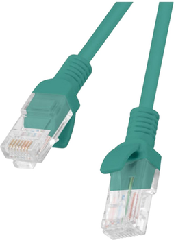 Zestaw patchcordów Lanberg Cat 5e UTP 0.5 m 10 szt Green (PCU5-20CC-0050-G)