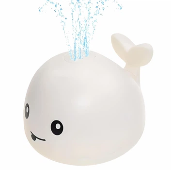 Игрушка для ванной Qinye Toys Большой Кит спрей светящийся с фонтаном 15 см Розовый (SH773667)