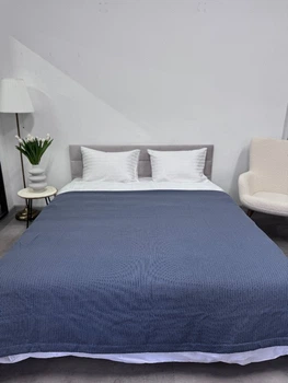 Вафельное покрывало Ecotton. Grey-200х230