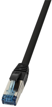 Патч-корд LogiLink Cat 6a SFTP 1 м Black (CQ6035S)