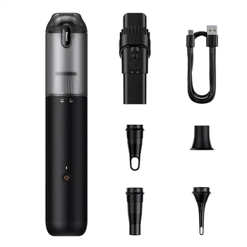 Автомобільний пилосос 100W акумуляторний 6000 mAh, 12000 Па всмоктування A3lite Handy Vacuum Cleaner Black, Baseus (VCAQ050001)