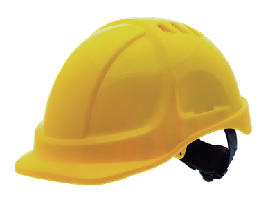 Каска захисна будівельна Sizam Safe-Guard 3210 жовта