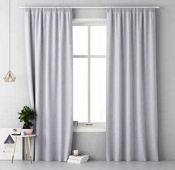 Готова штора Room99 Aura 140 х 250 см на тасьмі (8365214146) сіра