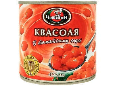 Квасоля в томатному соусі Чемпіон 425г ж/б