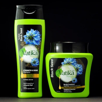 Набір Vatika Black Seed (Чорний кмин) Dabur шампунь для росту волосся 200 мл +маска 500 мл