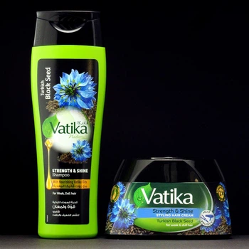 Набір Vatika Black Seed (Чорний кмин) Dabur шампунь для росту волосся 200 мл +крем для волосся 140 мл