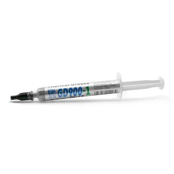 Термопаста GD900-1 шприц 3г с серебром, 6 Вт/мК улучшенная, термоинтерфейс для ноутбука, процессора видеокарты